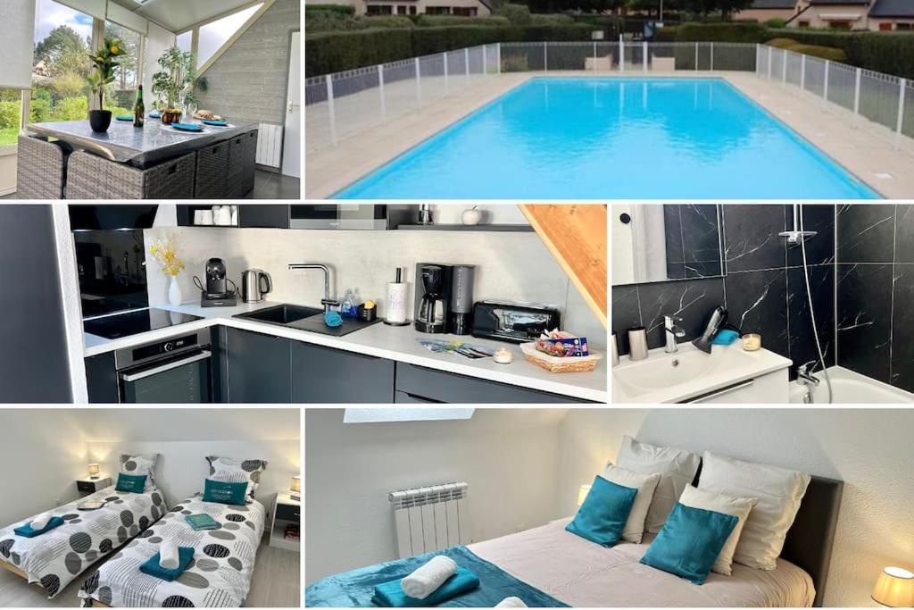 Perle Beach, Petite Maison Situee En Bord De Plage, Piscine. Guidel Exterior foto