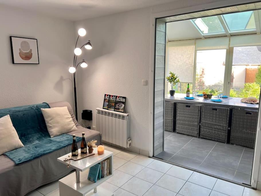 Perle Beach, Petite Maison Situee En Bord De Plage, Piscine. Guidel Exterior foto